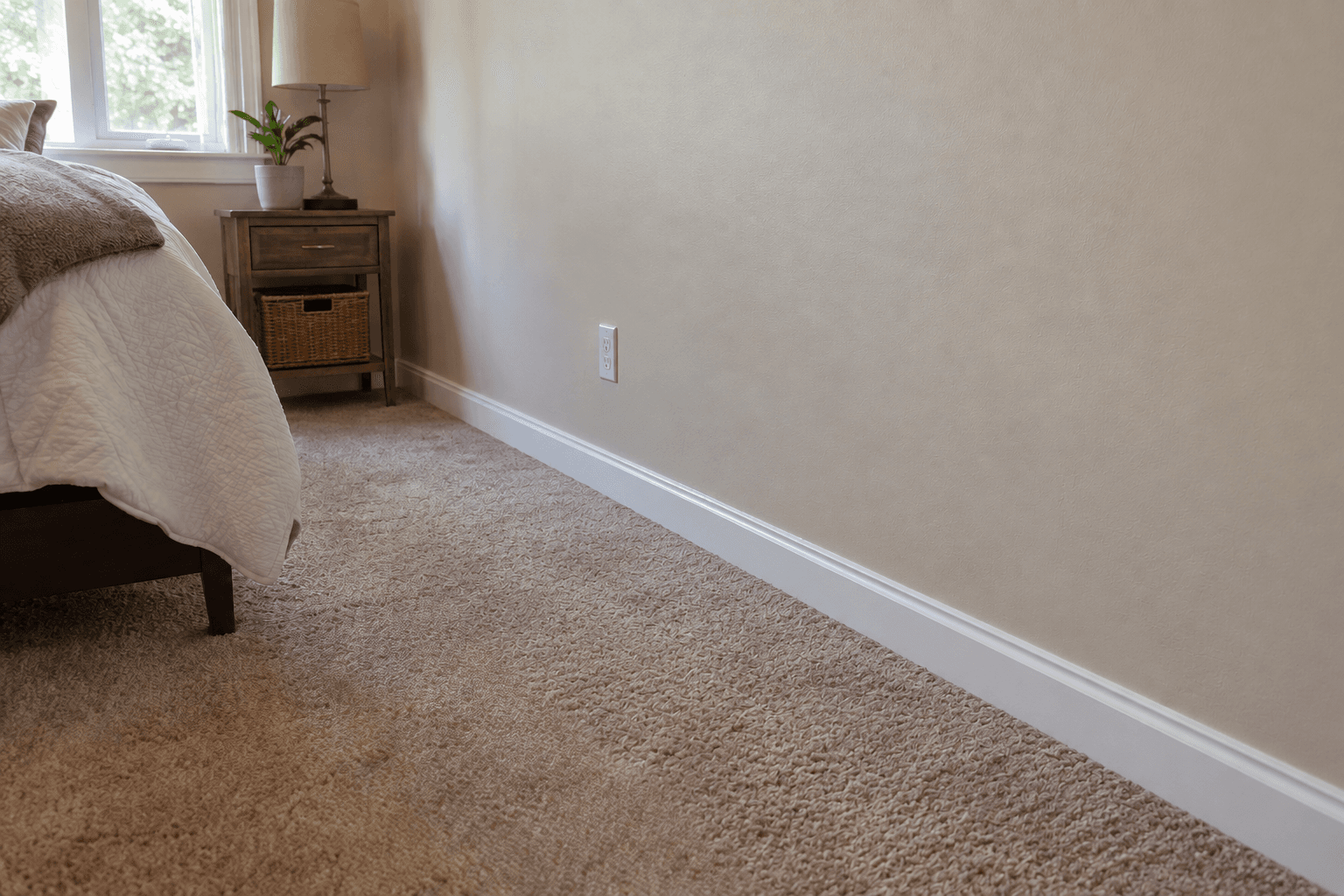 Rebuilt and repainted bedroom wall